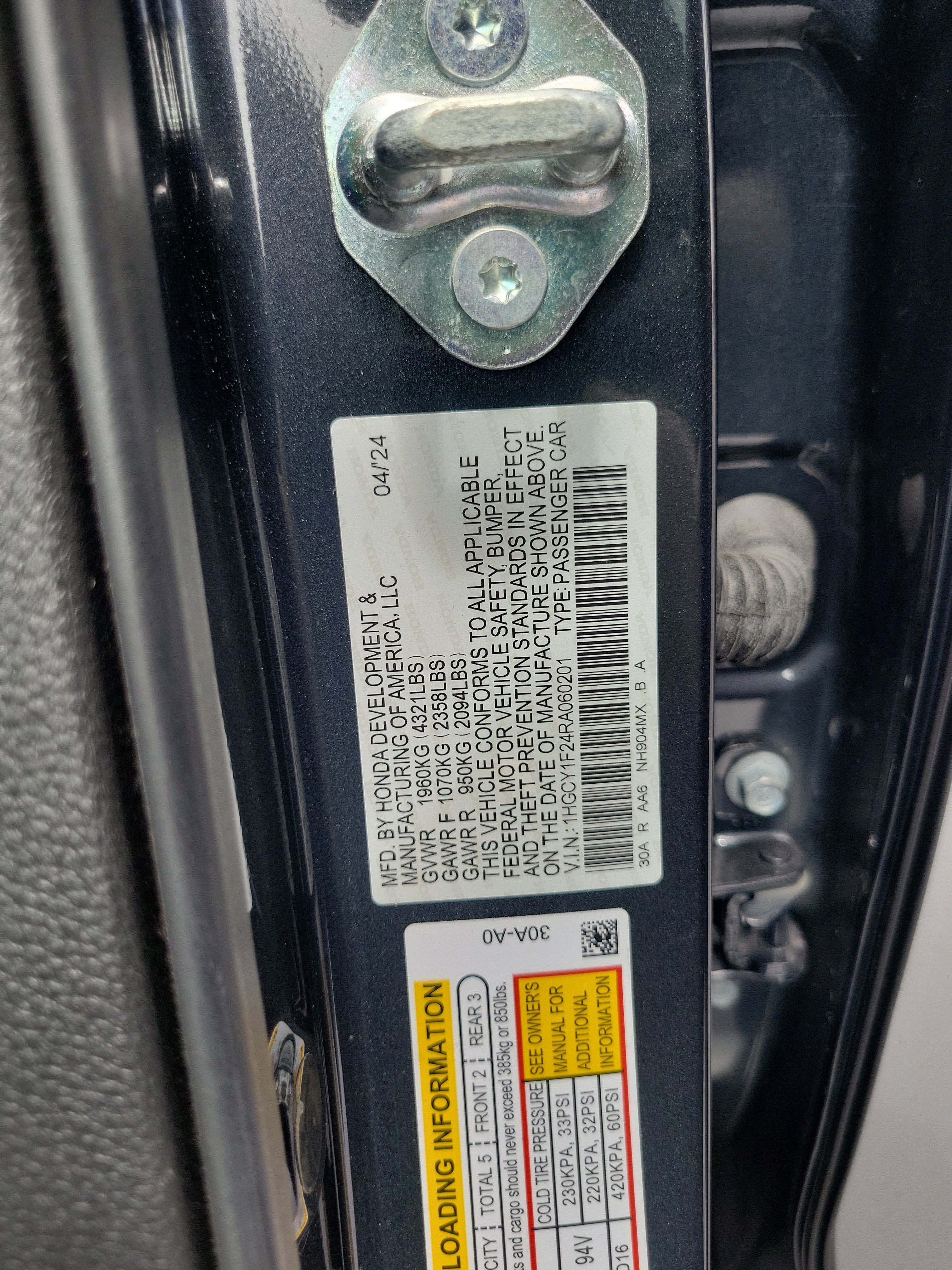 2024 Honda Accord Sedan LX