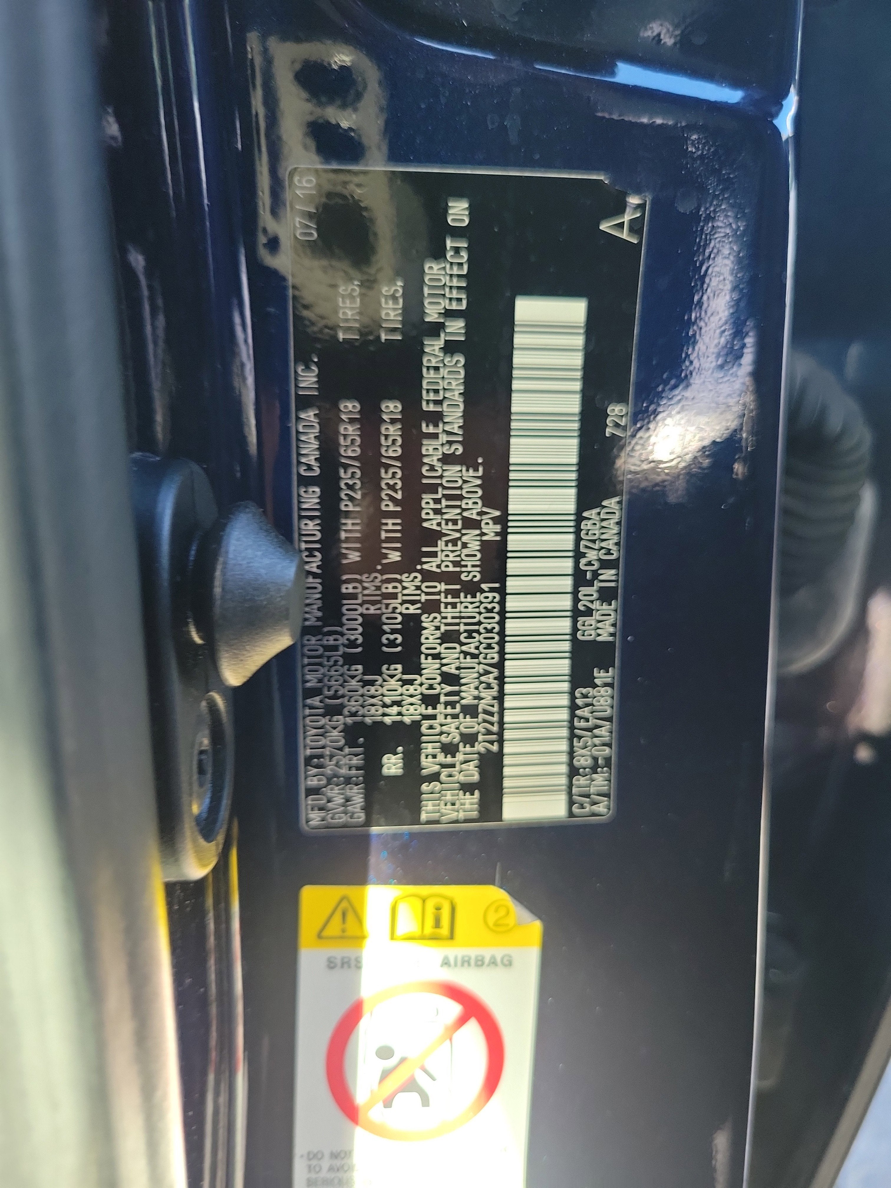 2016 Lexus RX 350 FWD 4dr