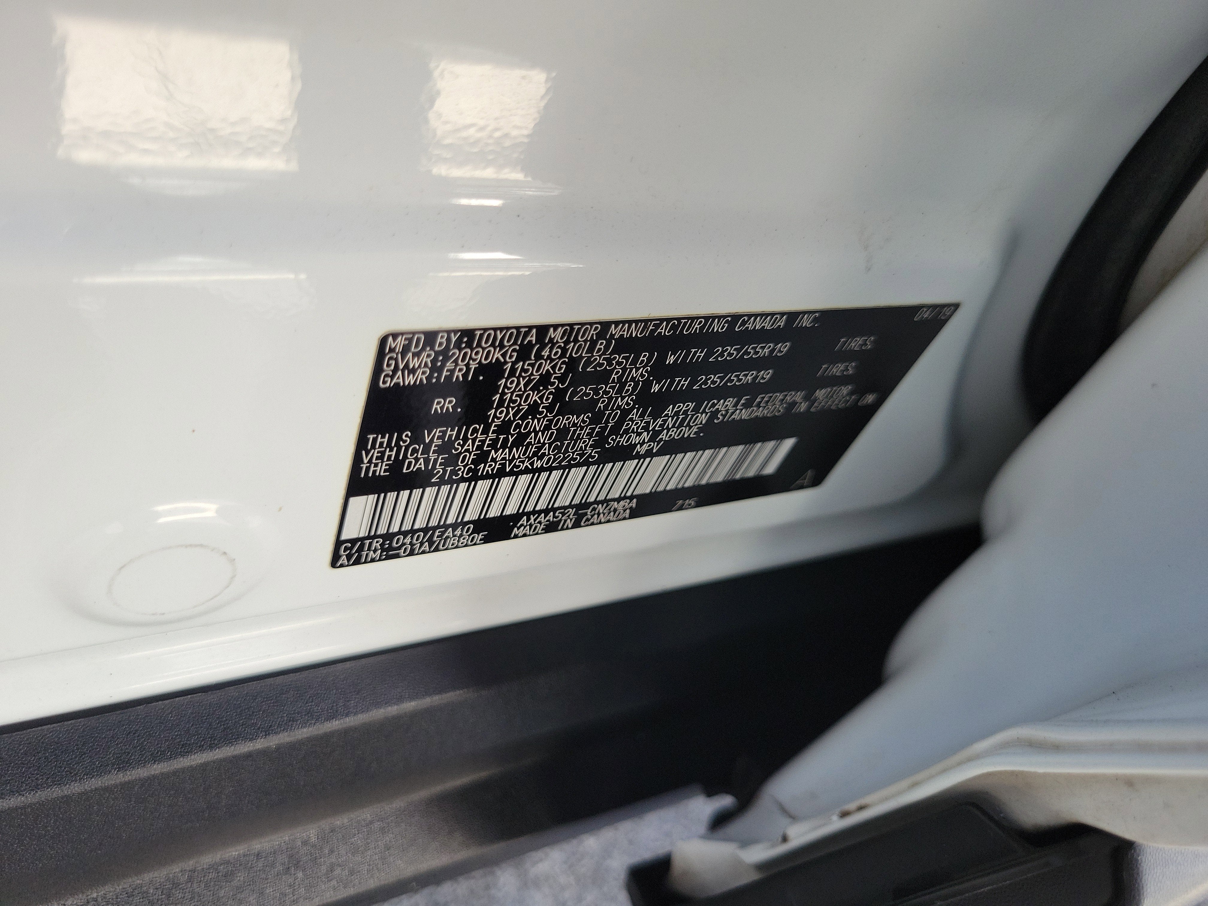 2019 Toyota RAV4 XLE Premium