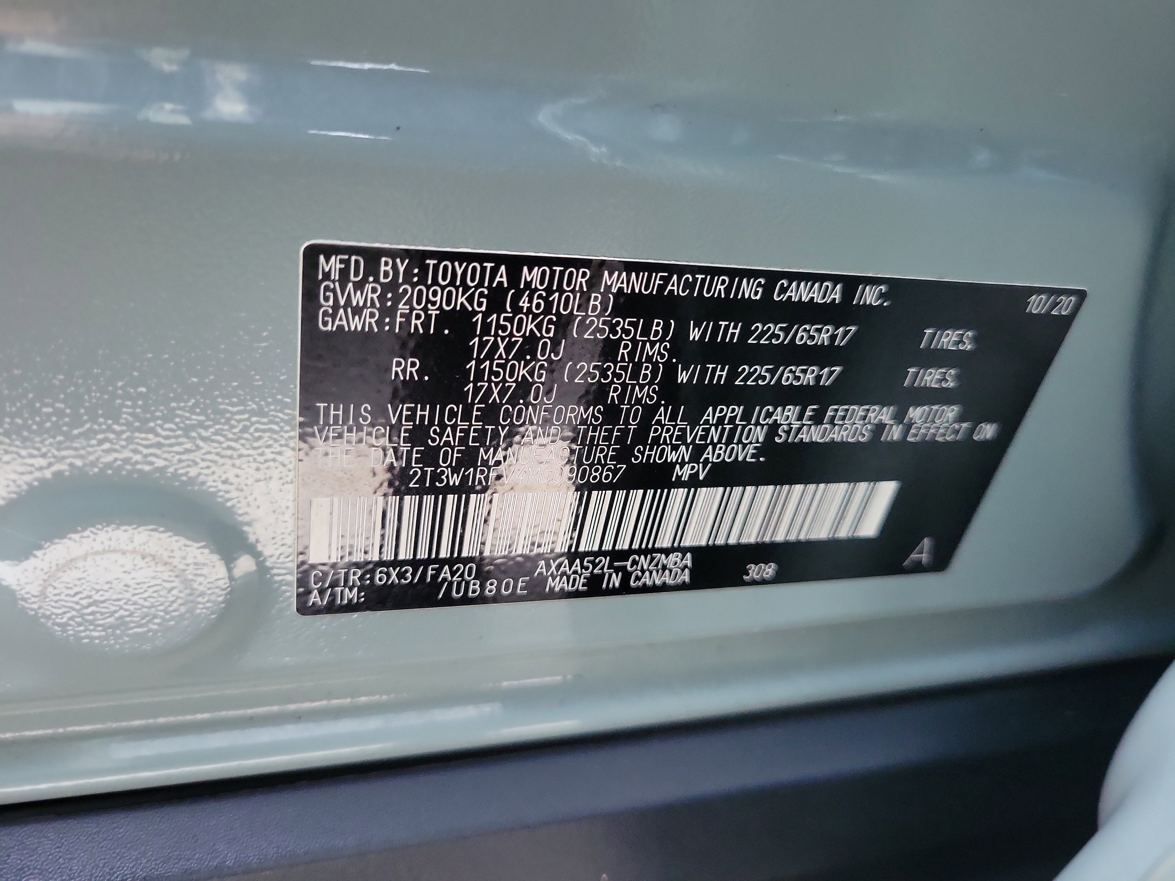 2021 Toyota RAV4 XLE