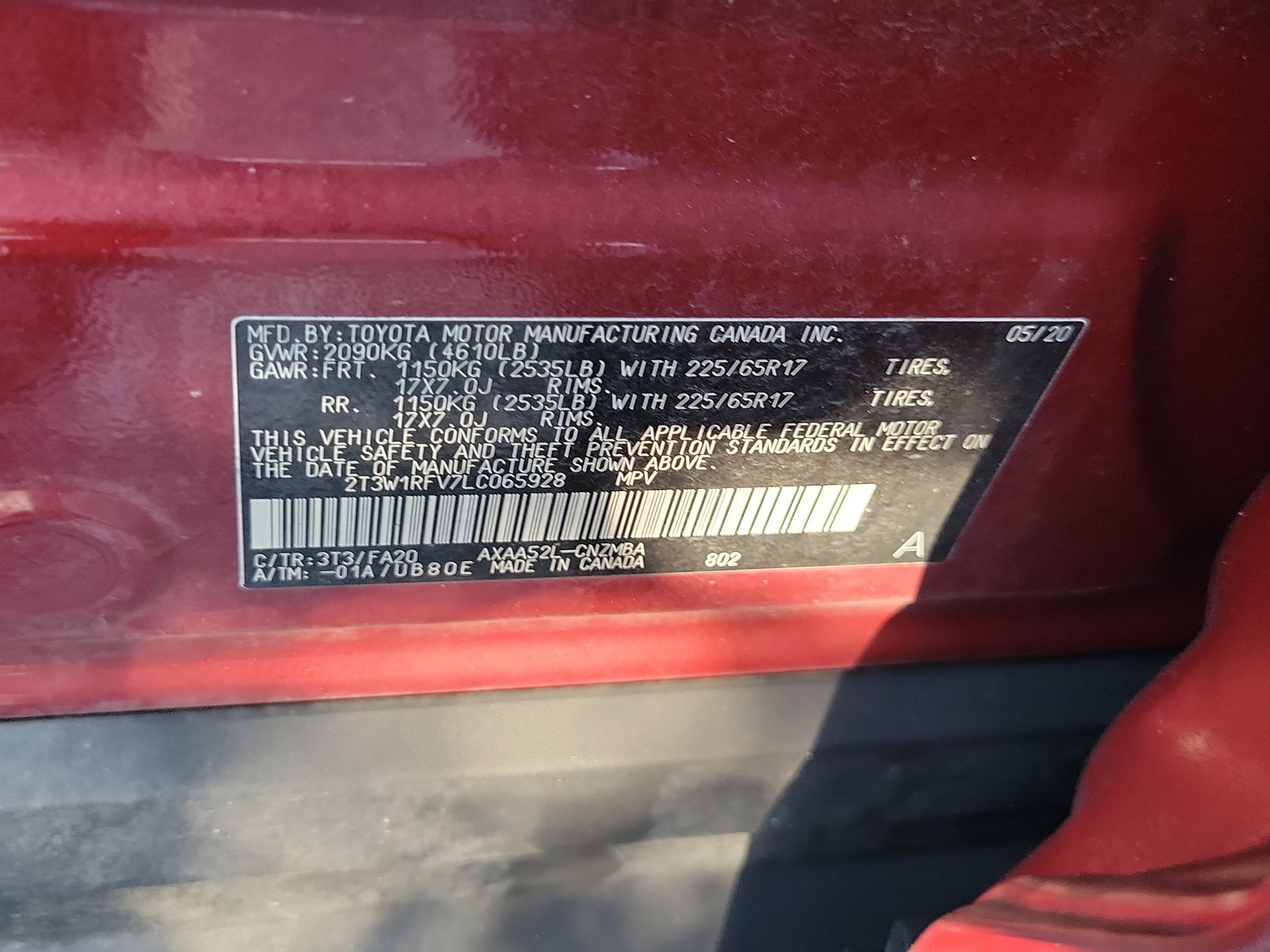 2020 Toyota RAV4 XLE