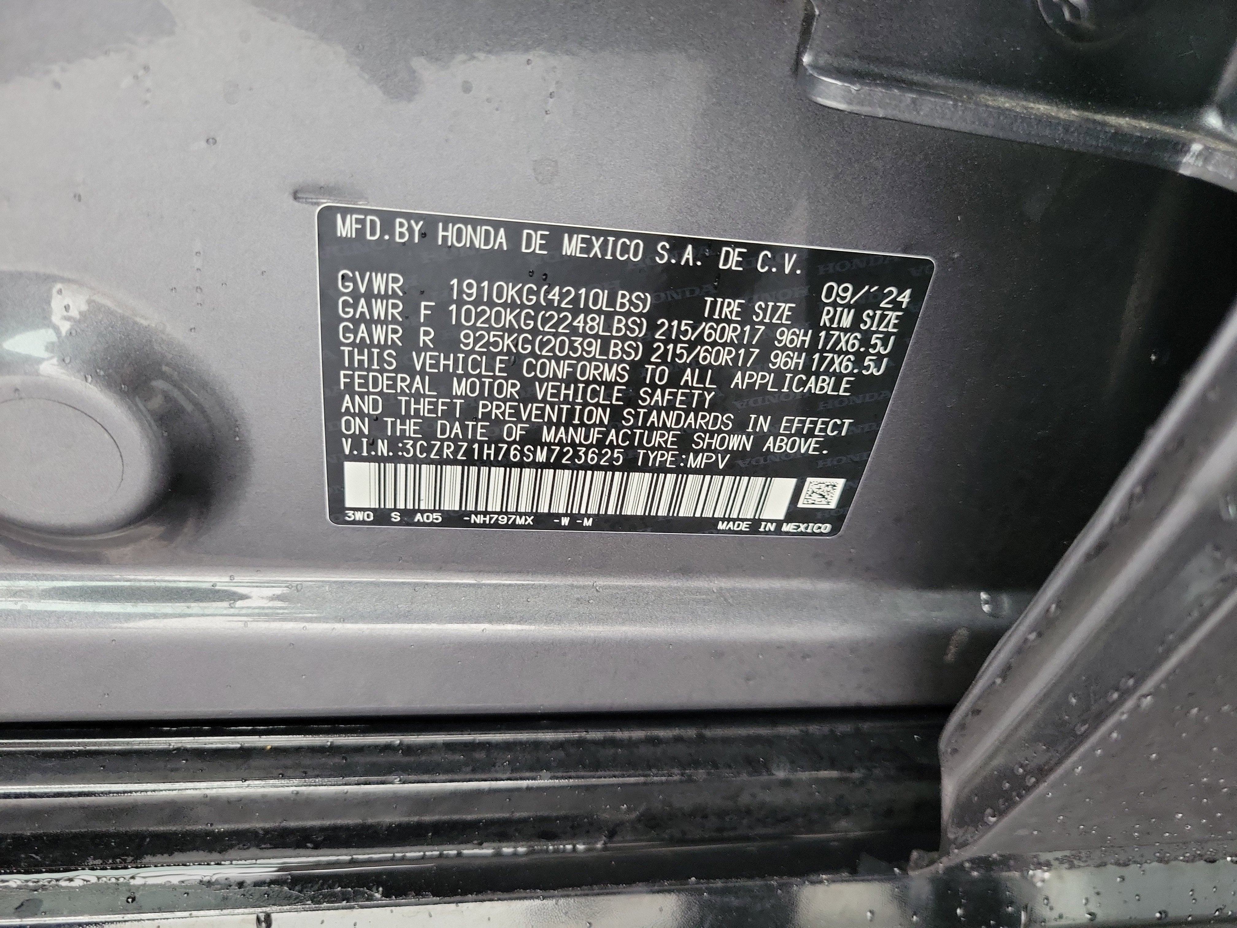 2025 Honda HR-V EX-L