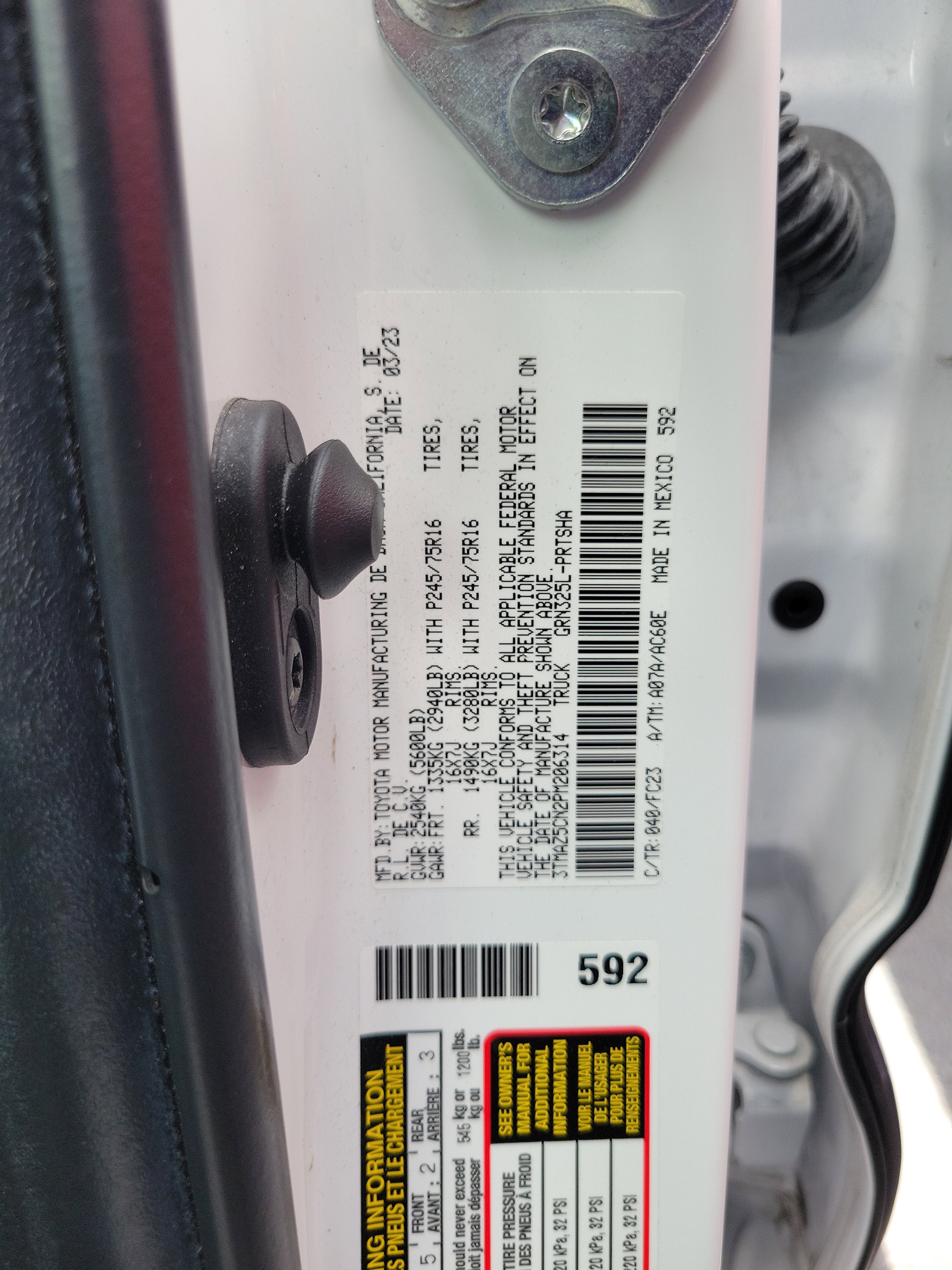 2023 Toyota Tacoma 2WD SR5