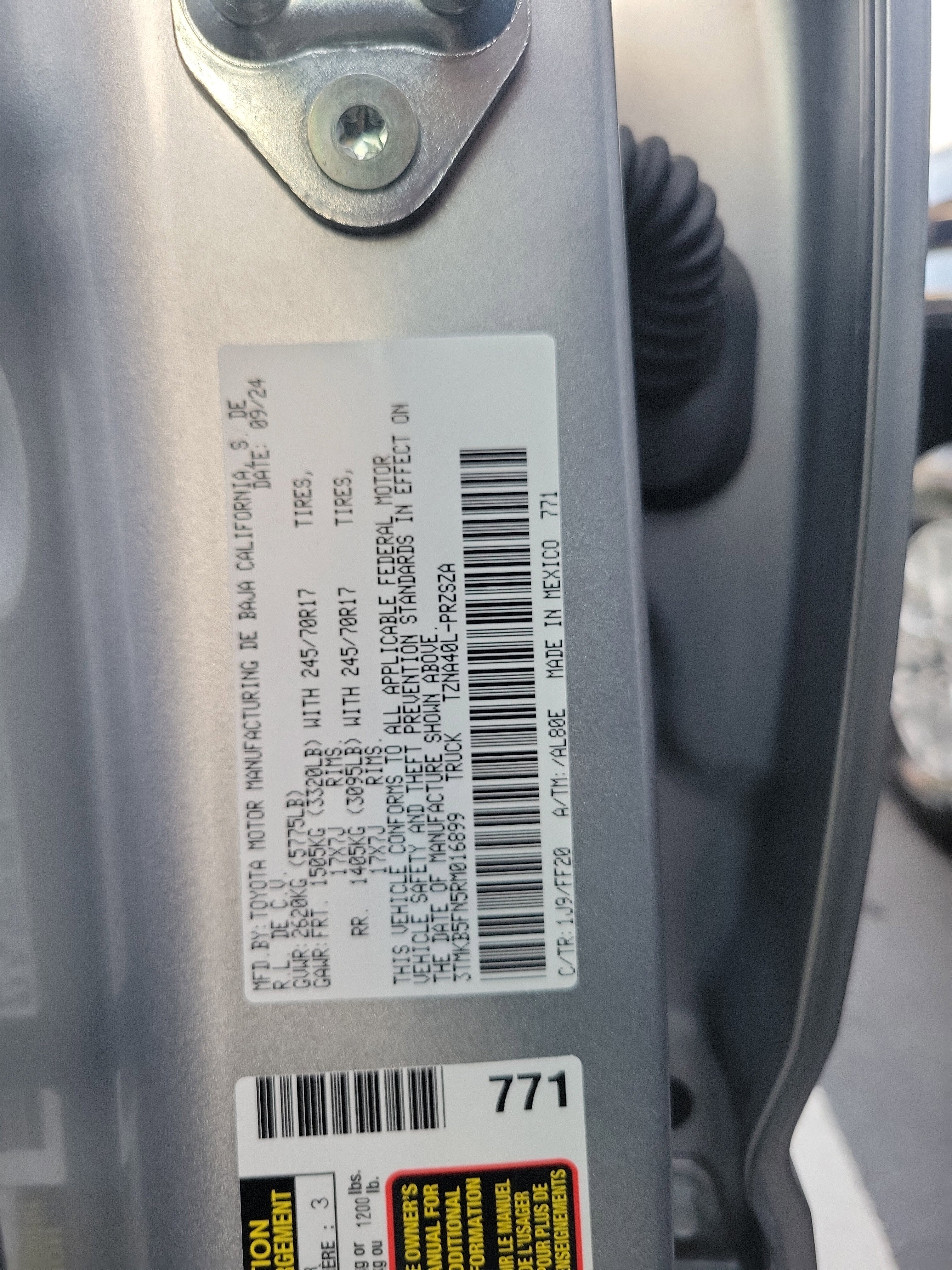 2024 Toyota Tacoma 2WD SR5