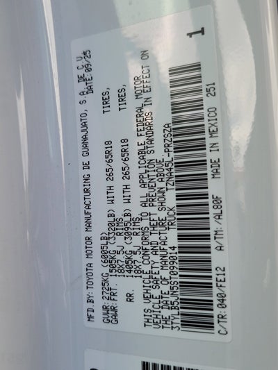 2025 Toyota Tacoma 4WD Base