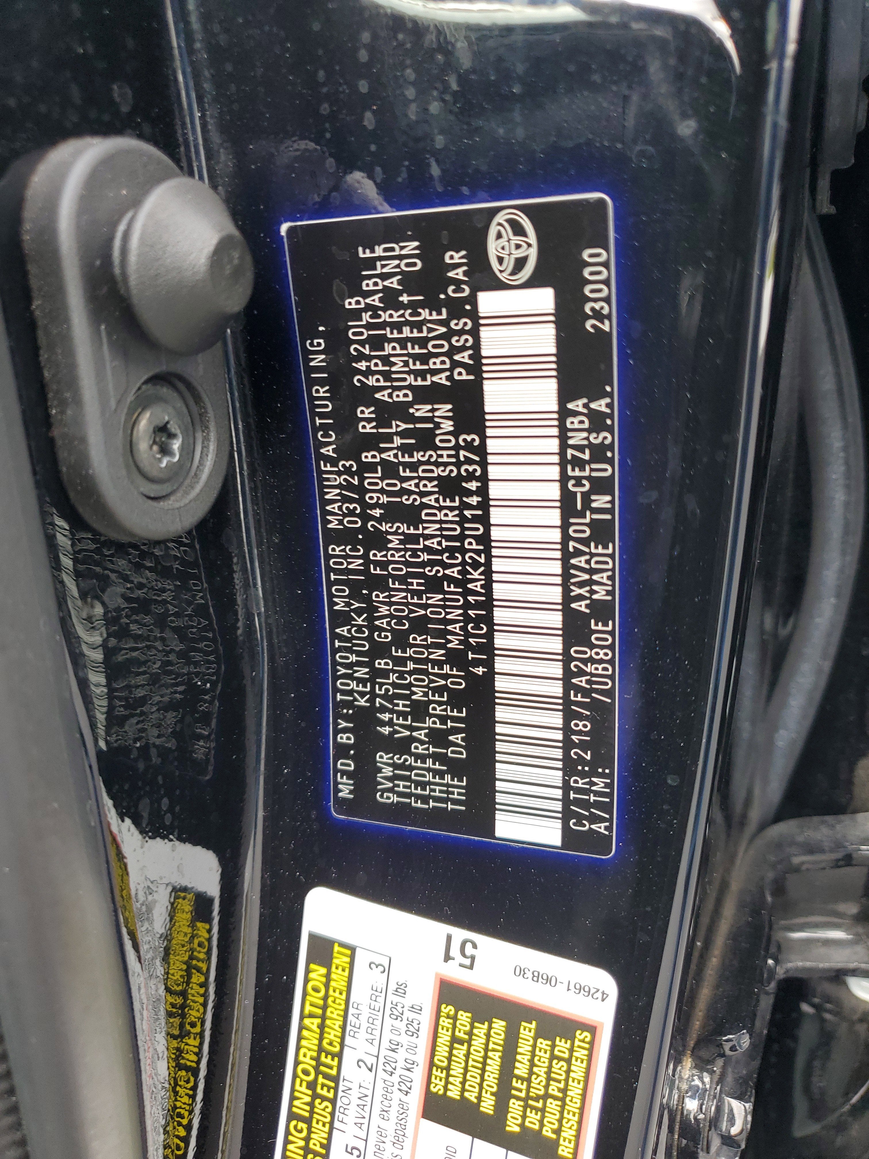 2023 Toyota Camry LE