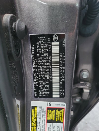 2022 Toyota Camry LE