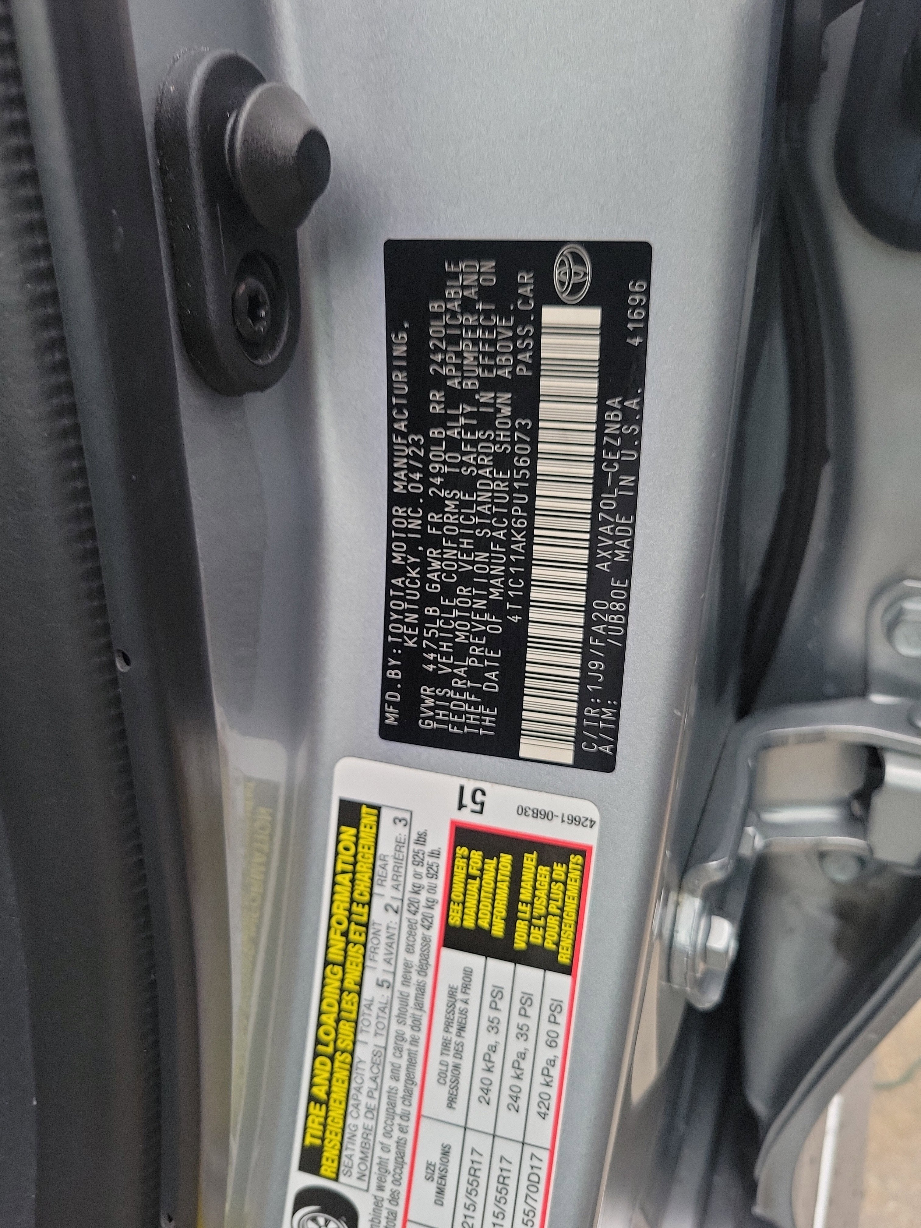 2023 Toyota Camry LE