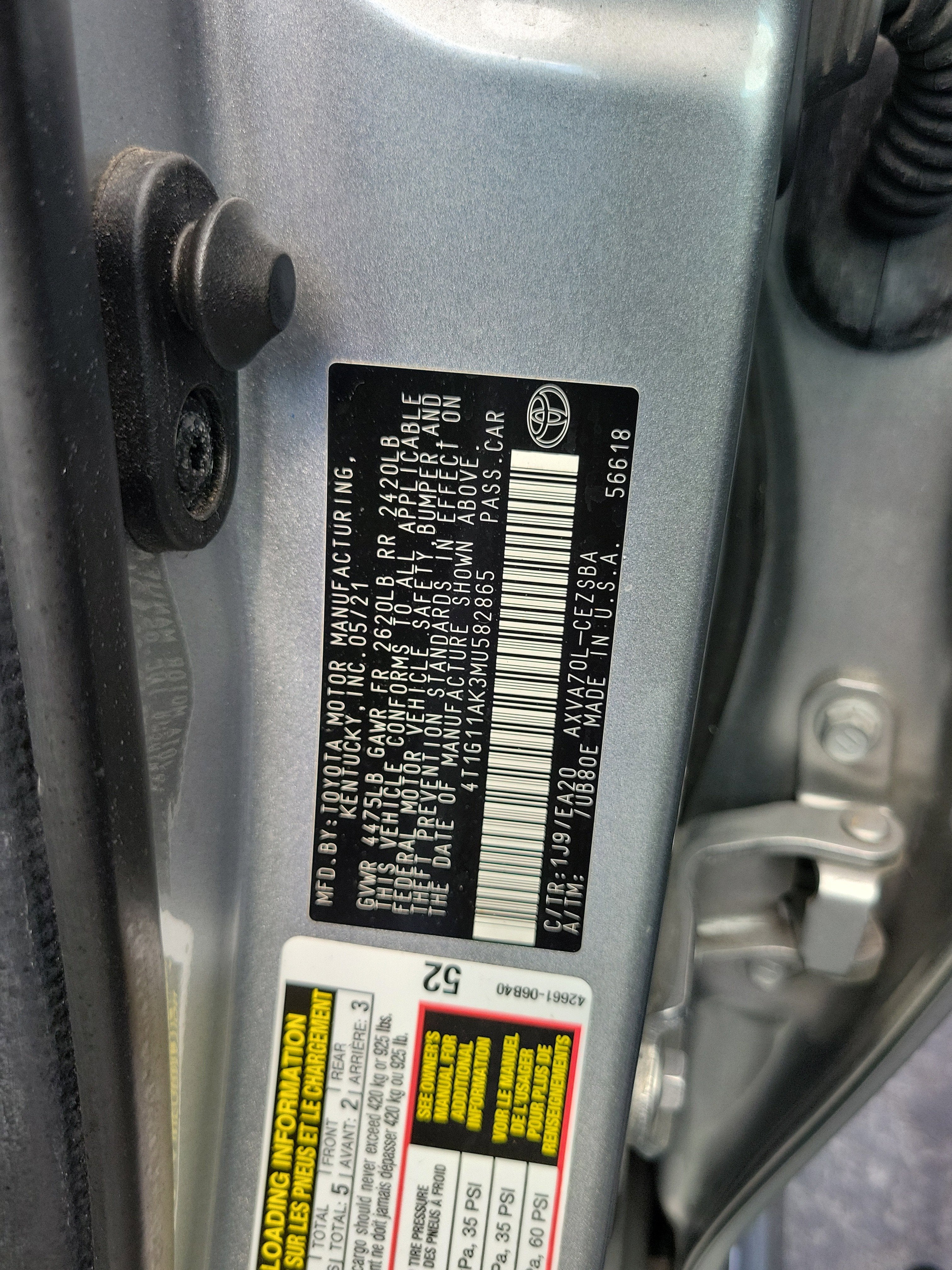 2021 Toyota Camry SE