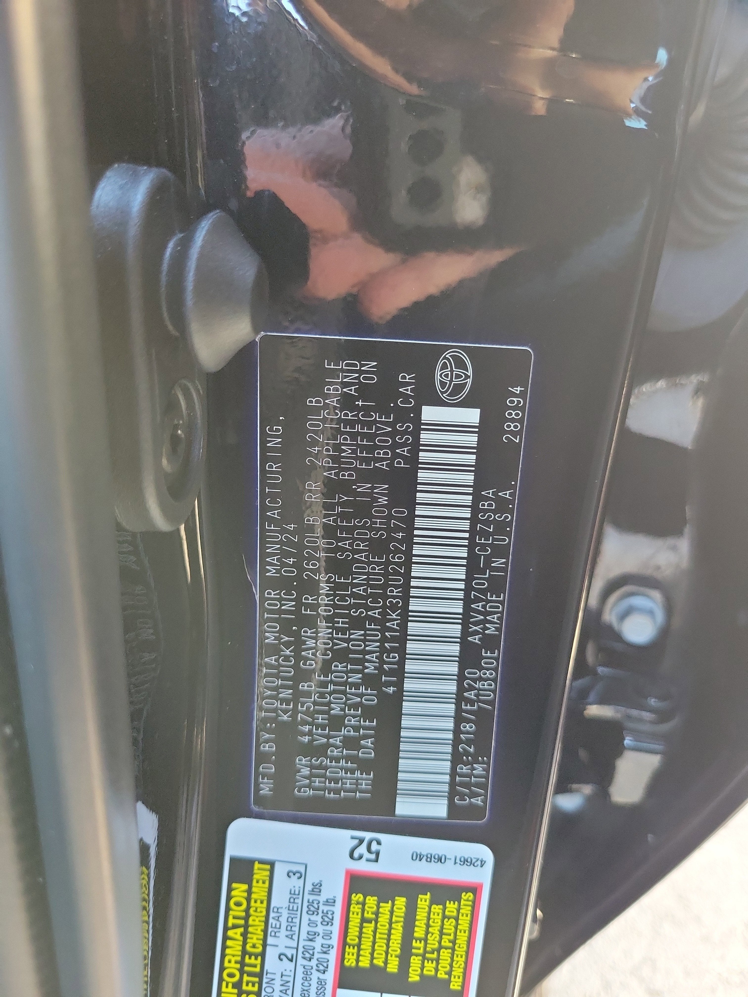 2024 Toyota Camry SE