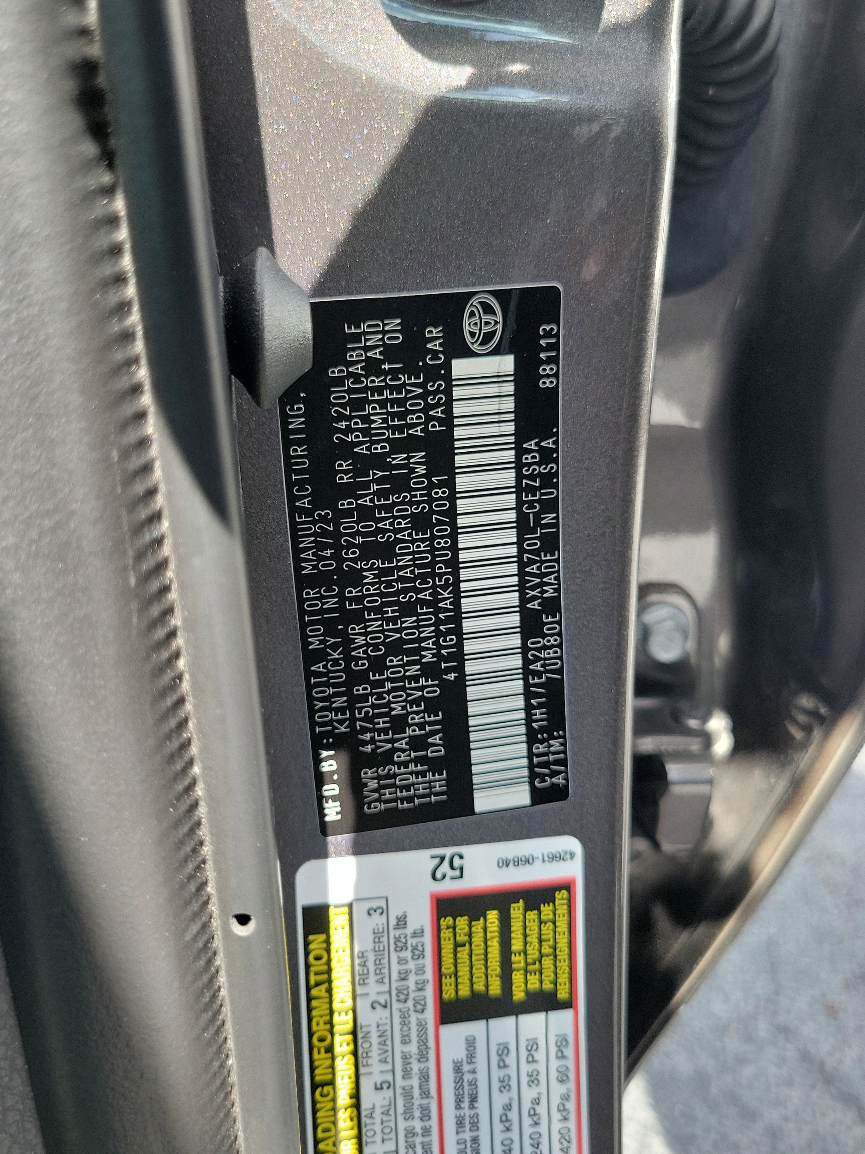 2023 Toyota Camry SE