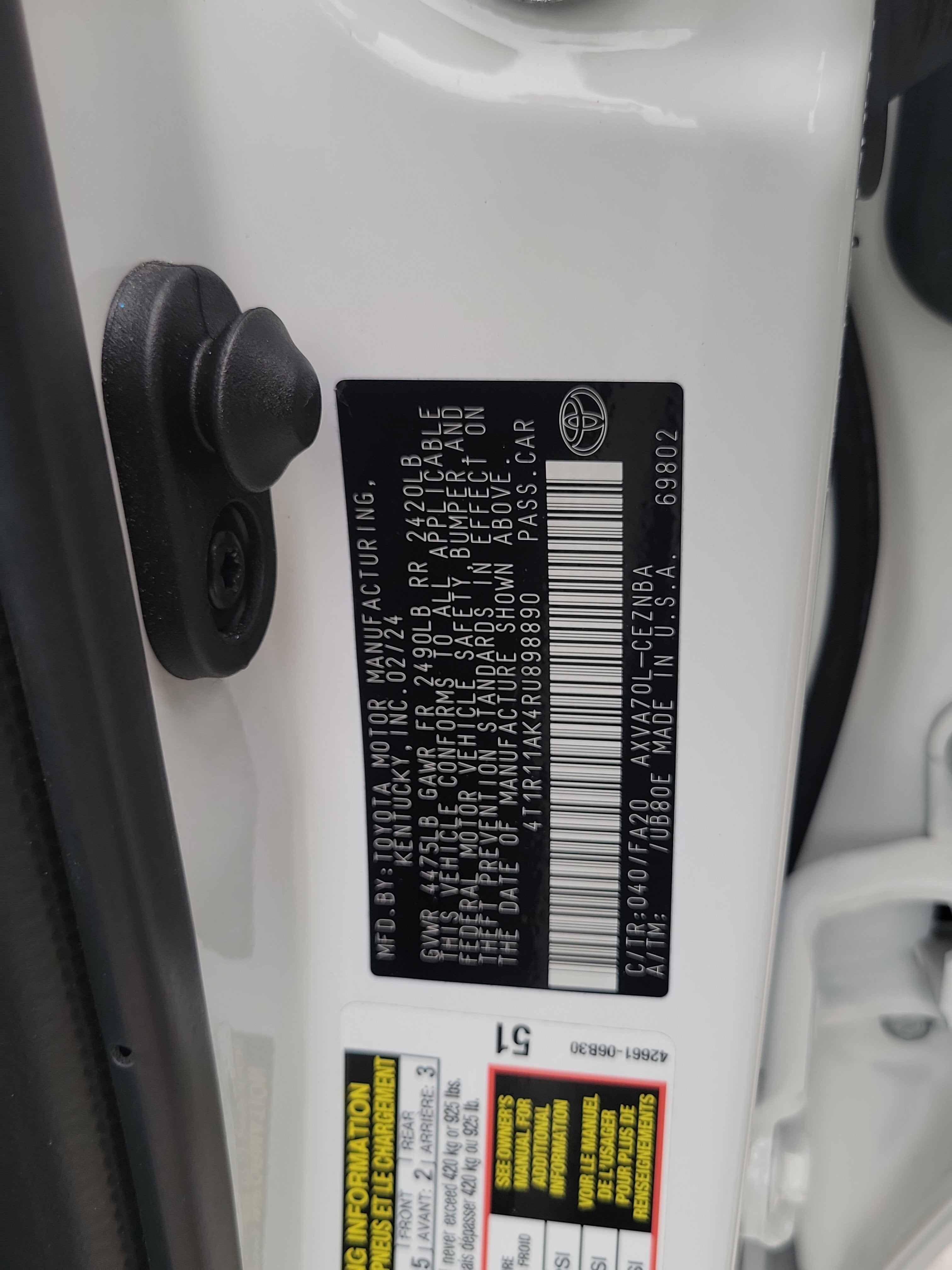 2024 Toyota Camry LE