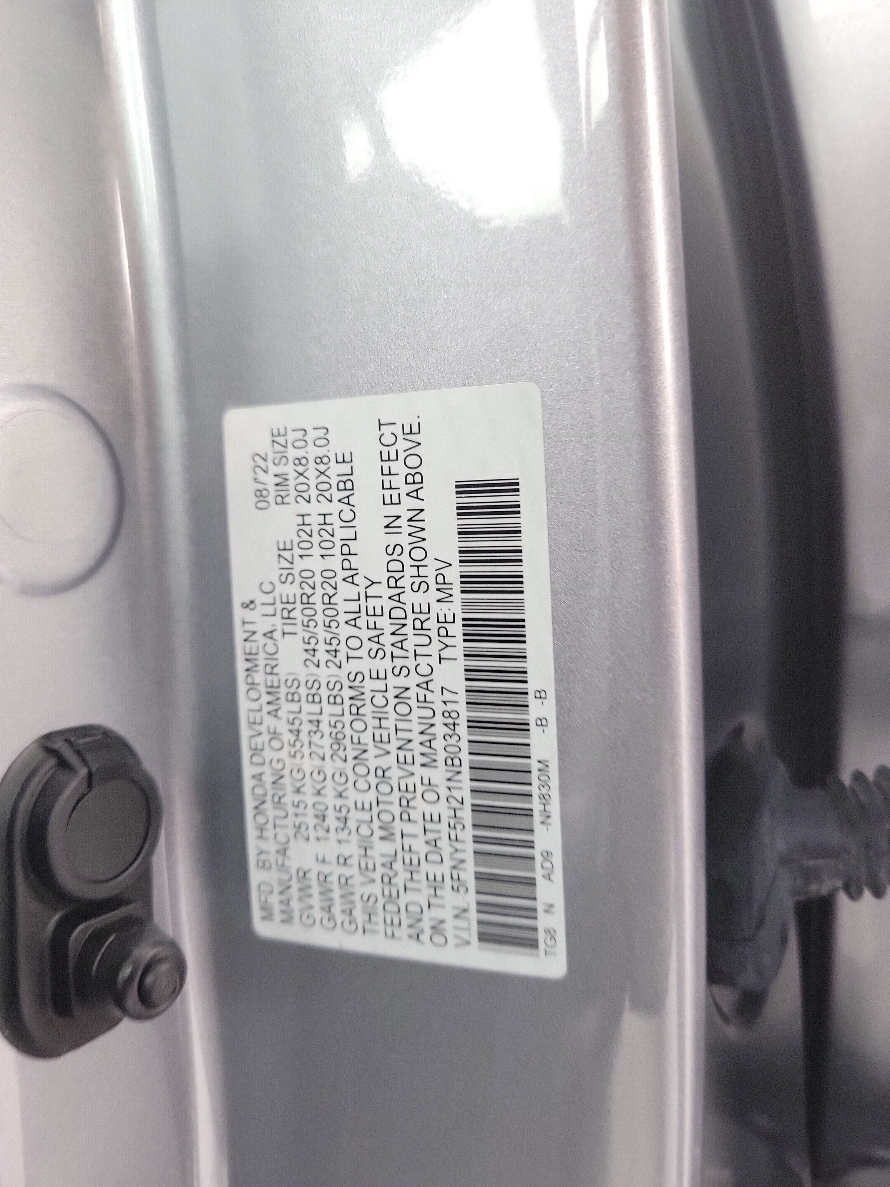 2022 Honda Pilot Special Edition