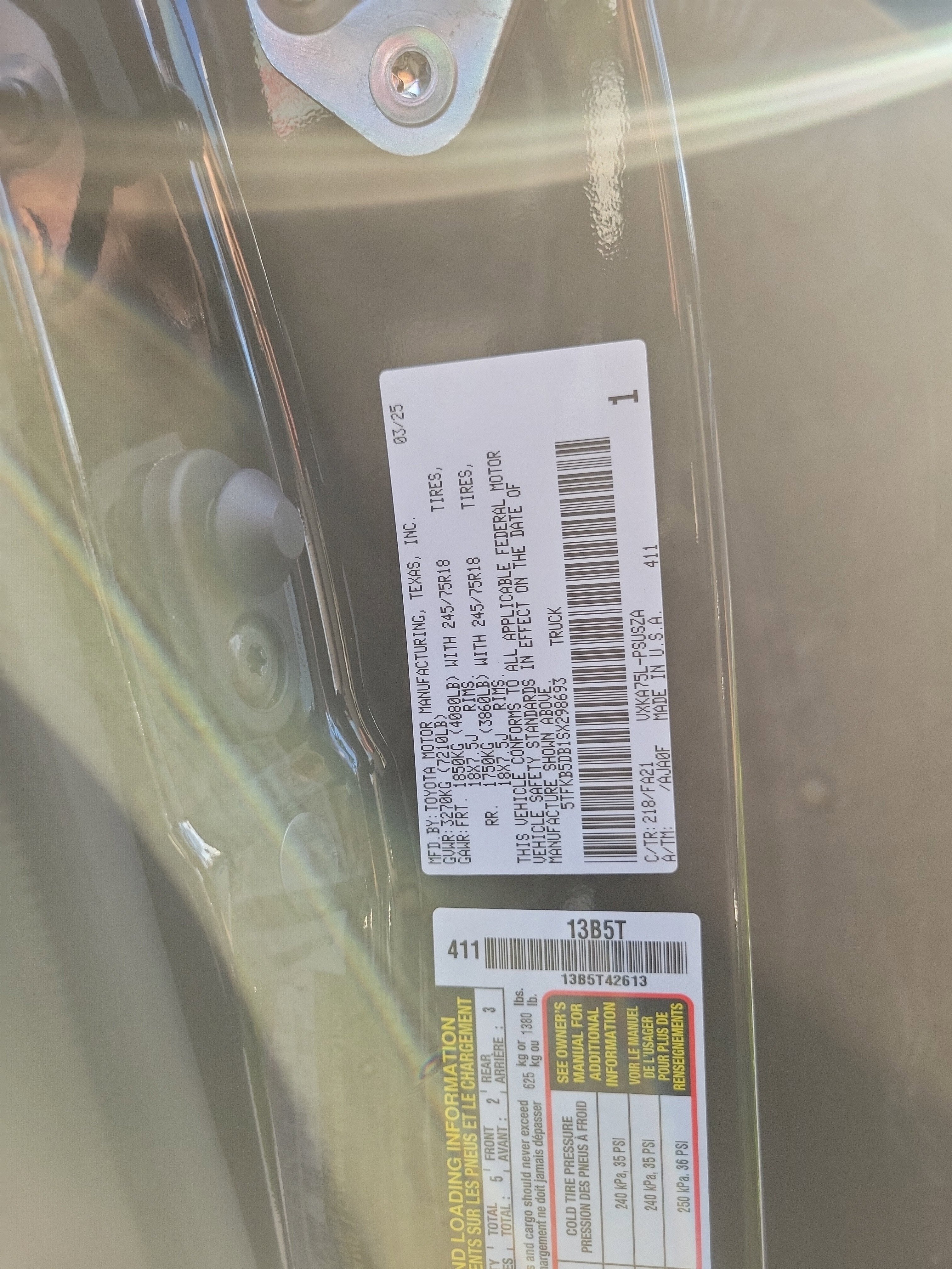 2025 Toyota Tundra 4WD SR