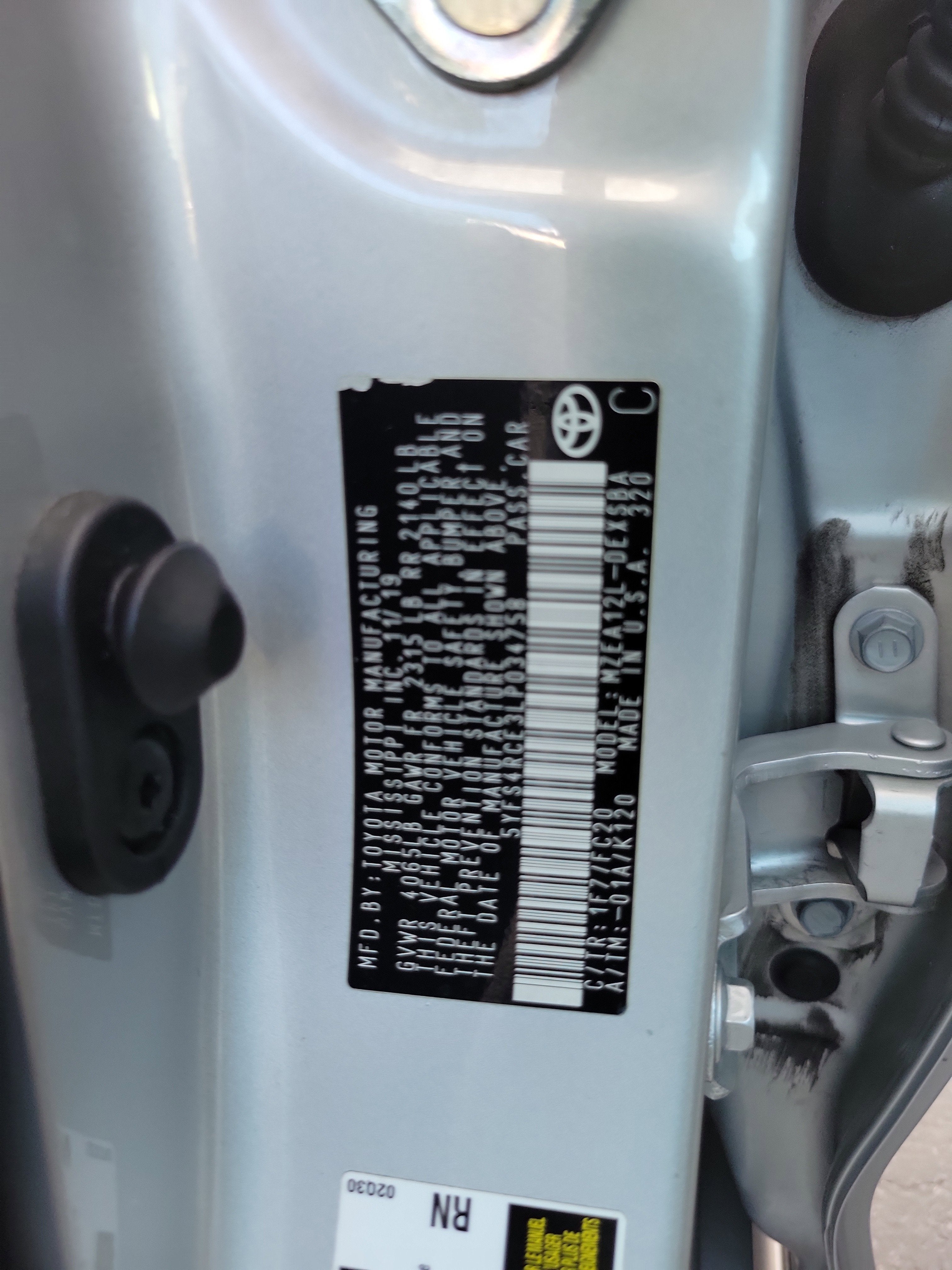 2020 Toyota Corolla Base