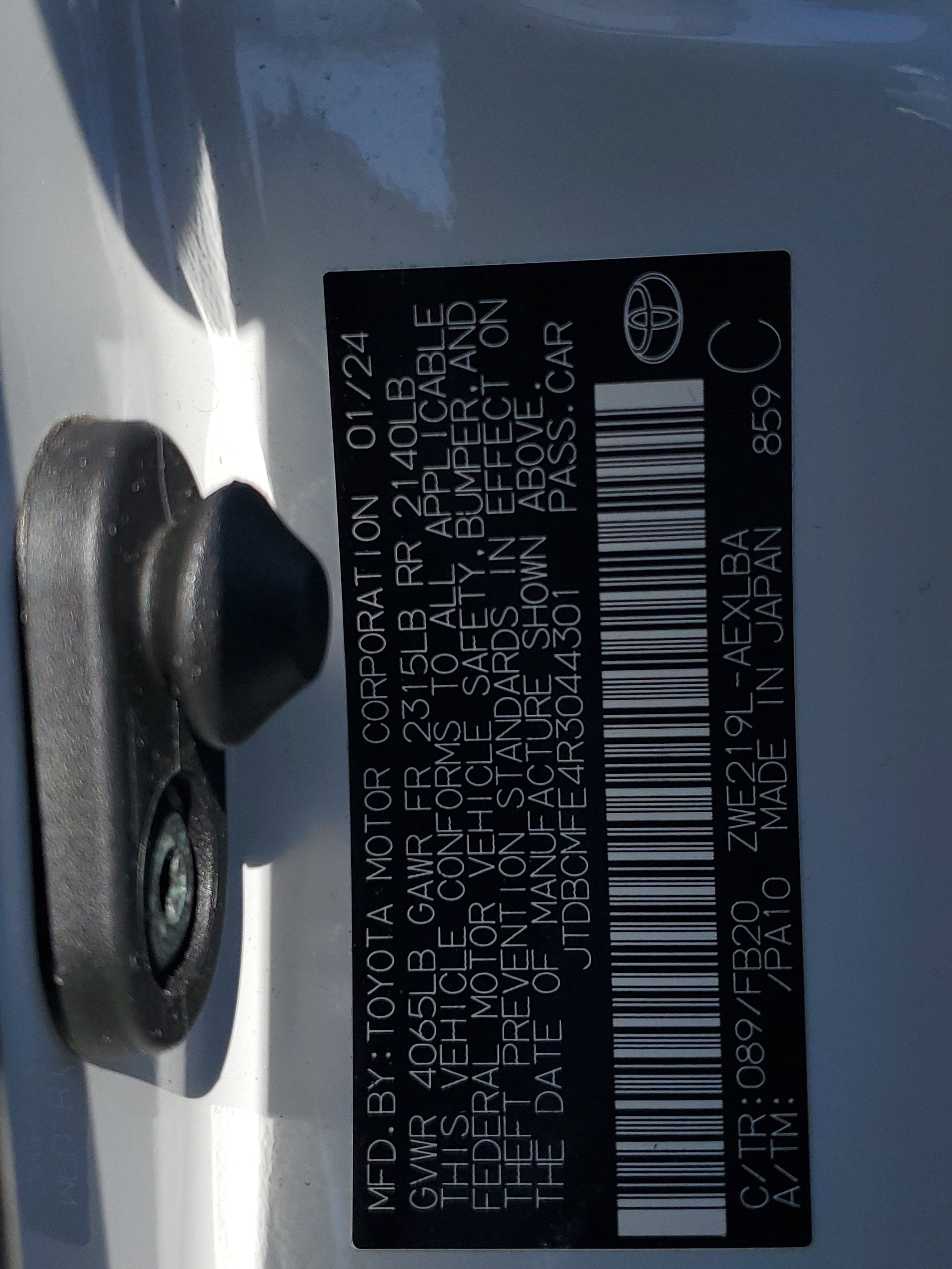 2024 Toyota Corolla Hybrid LE