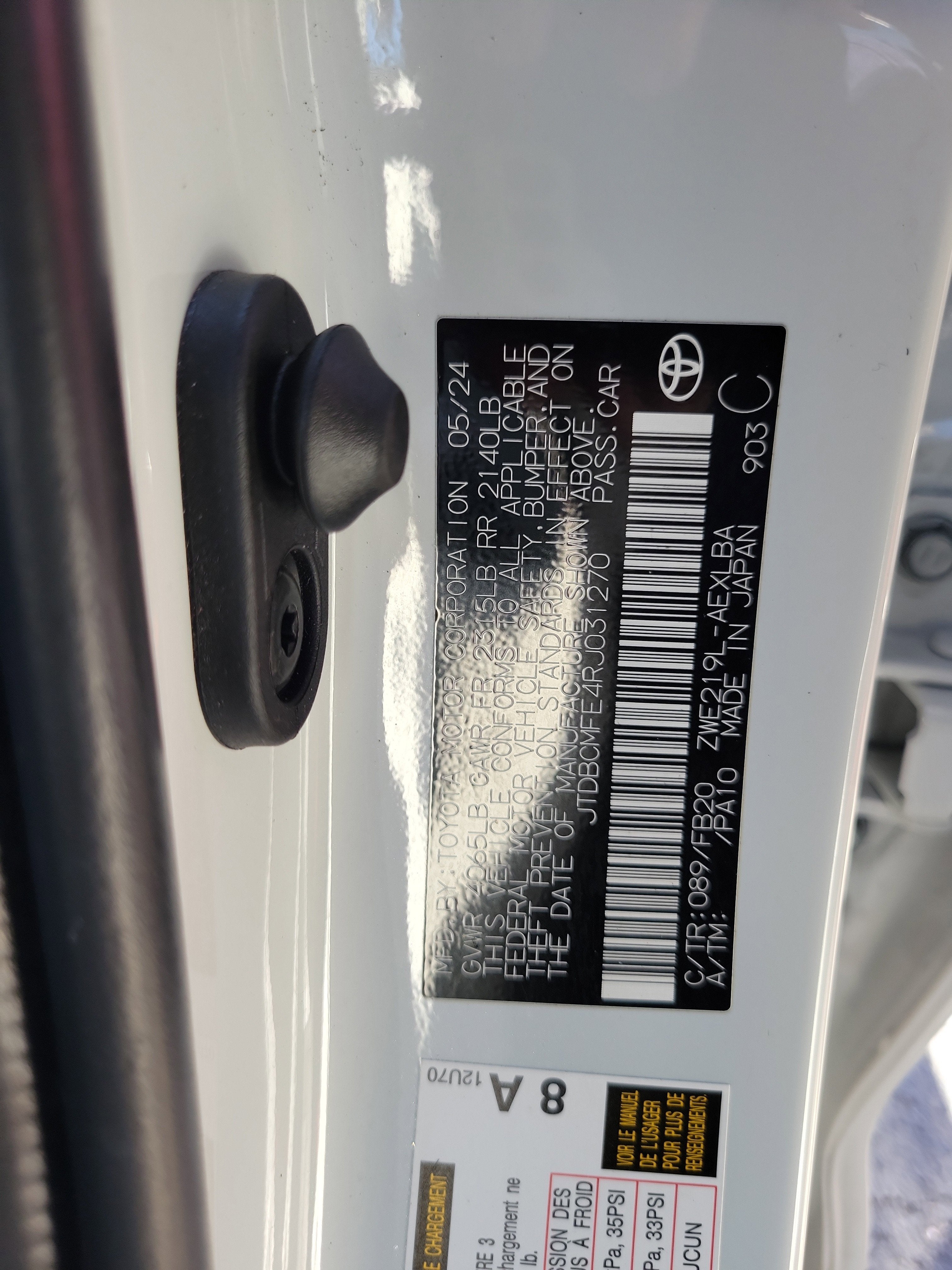 2024 Toyota Corolla Hybrid LE