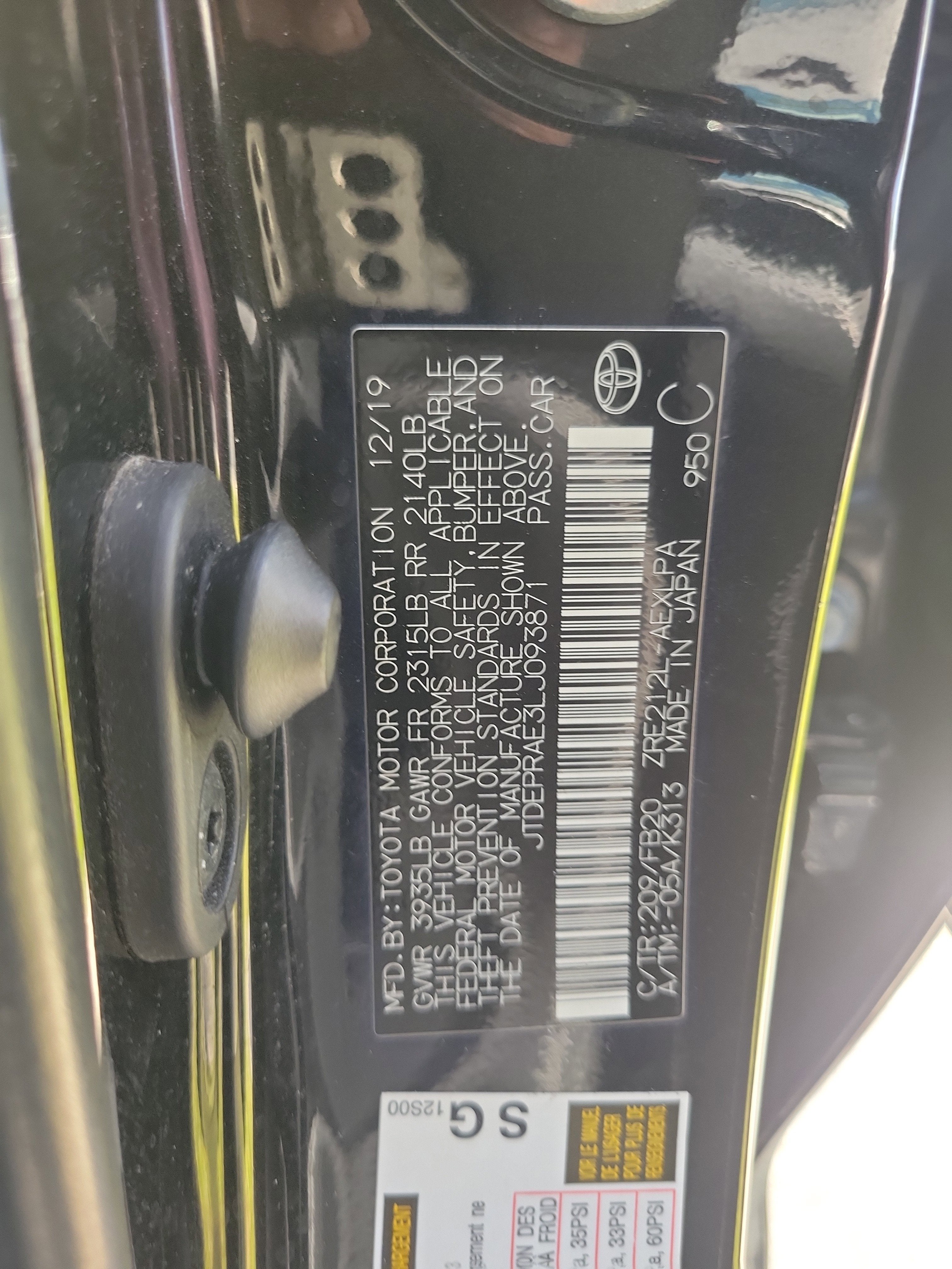 2020 Toyota Corolla LE