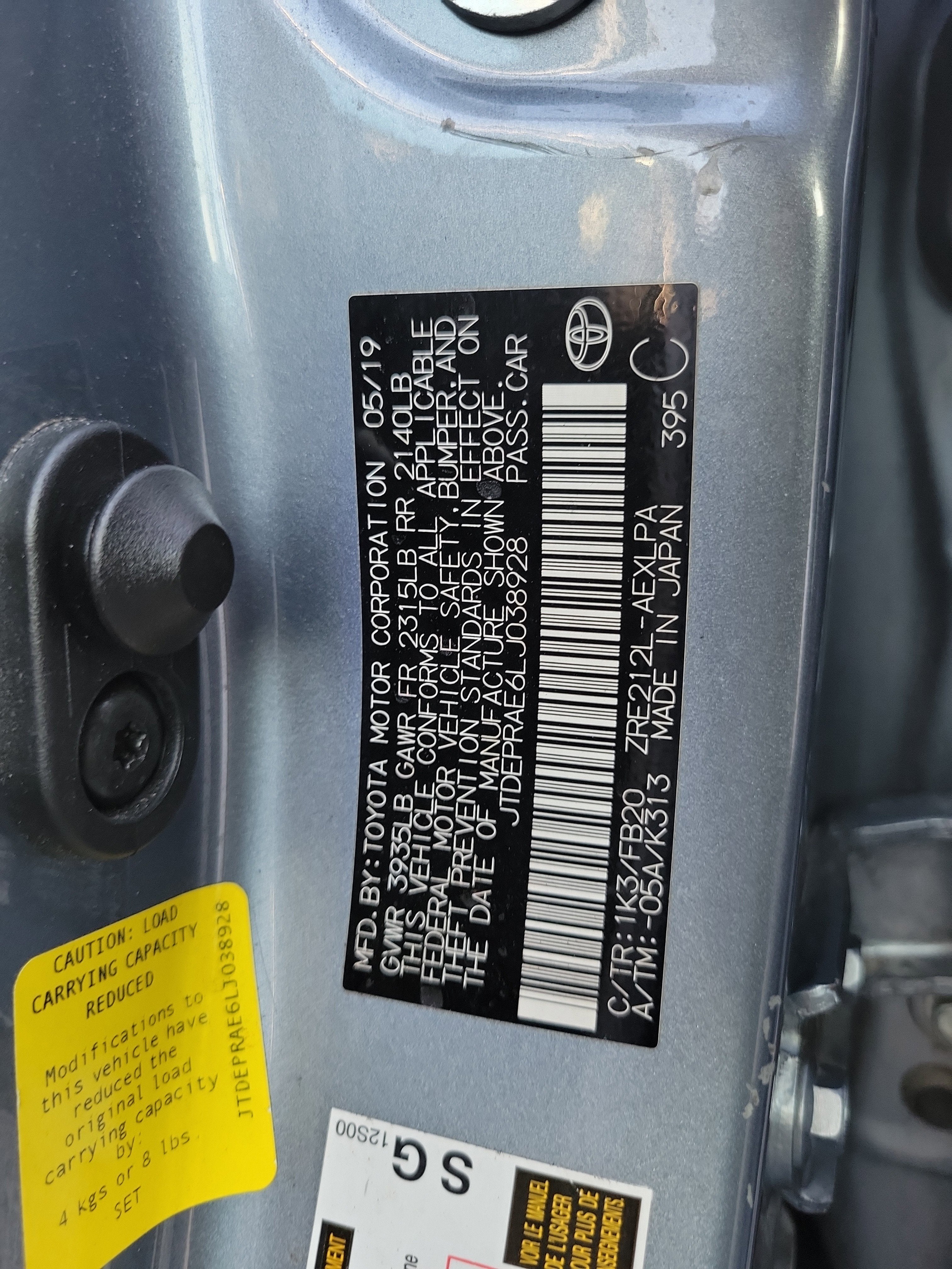 2020 Toyota Corolla LE