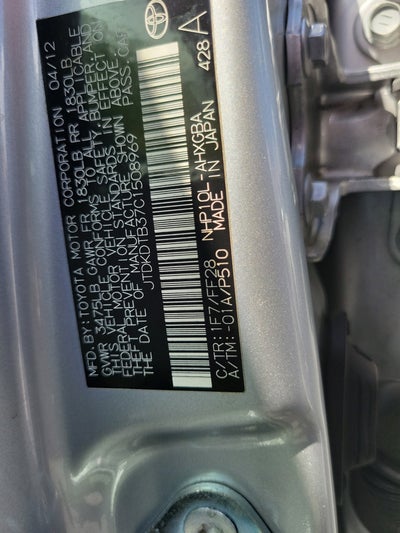 2012 Toyota Prius c Four