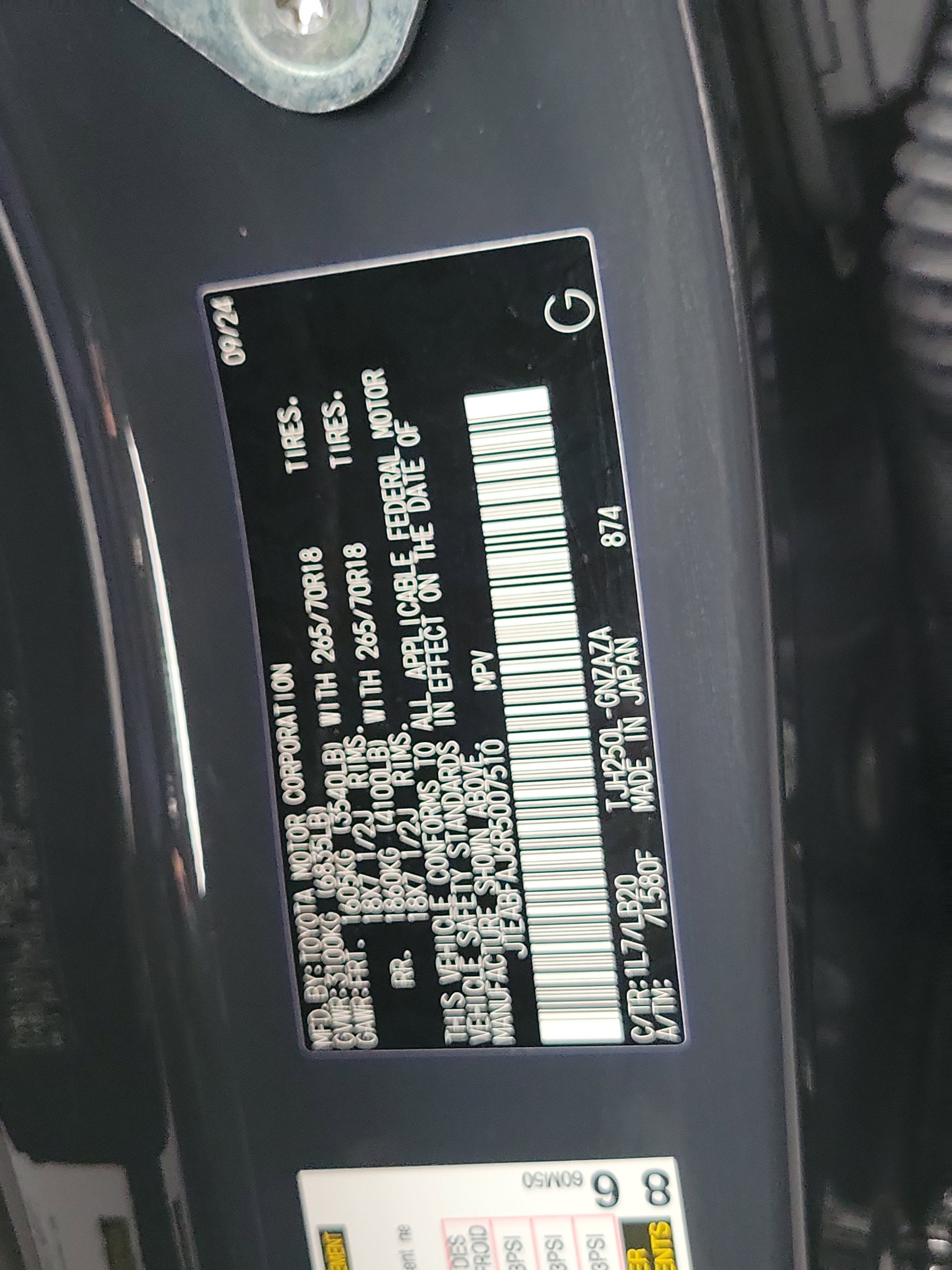 2024 Toyota Land Cruiser BASE