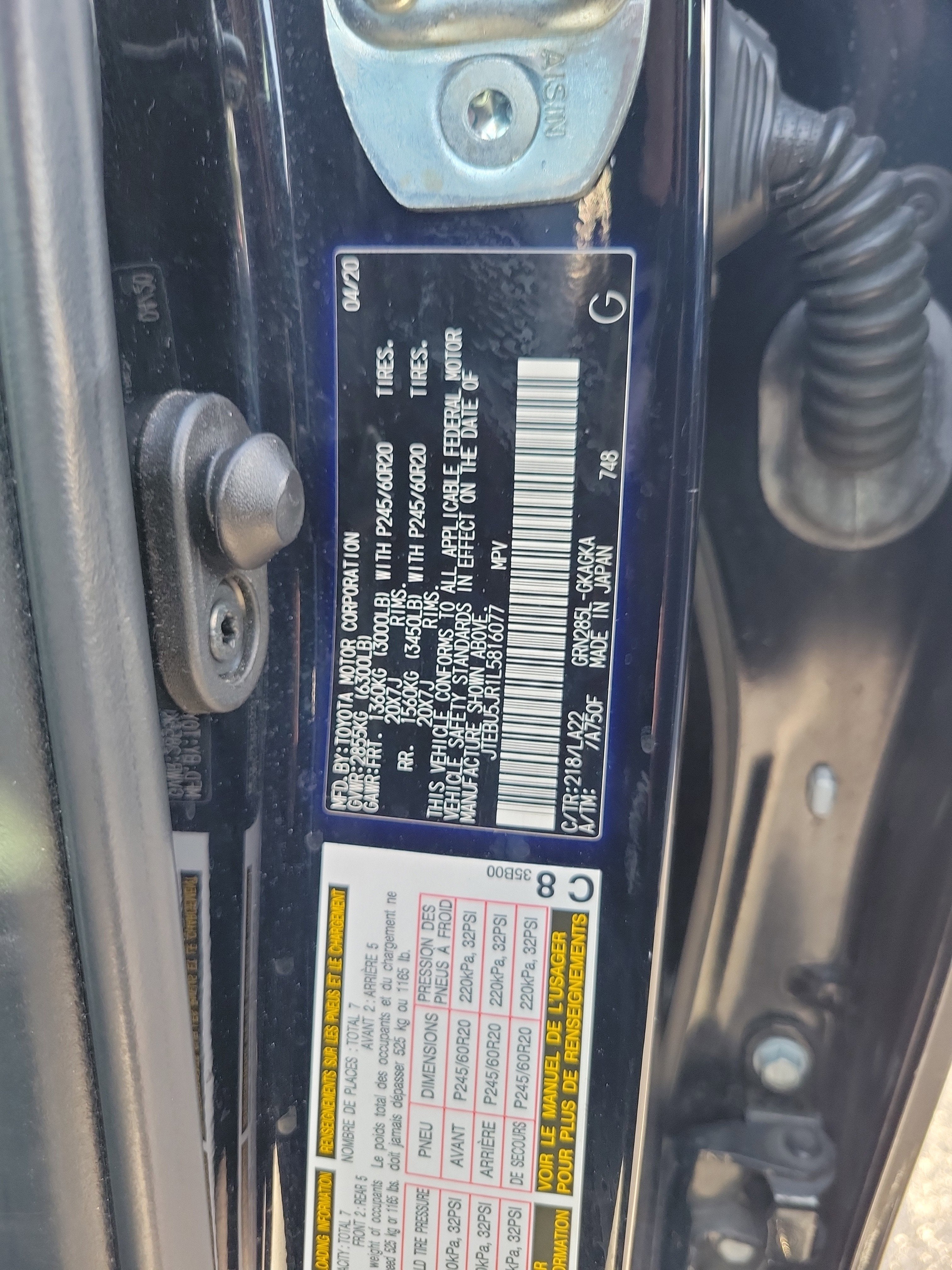 2020 Toyota 4Runner SR5