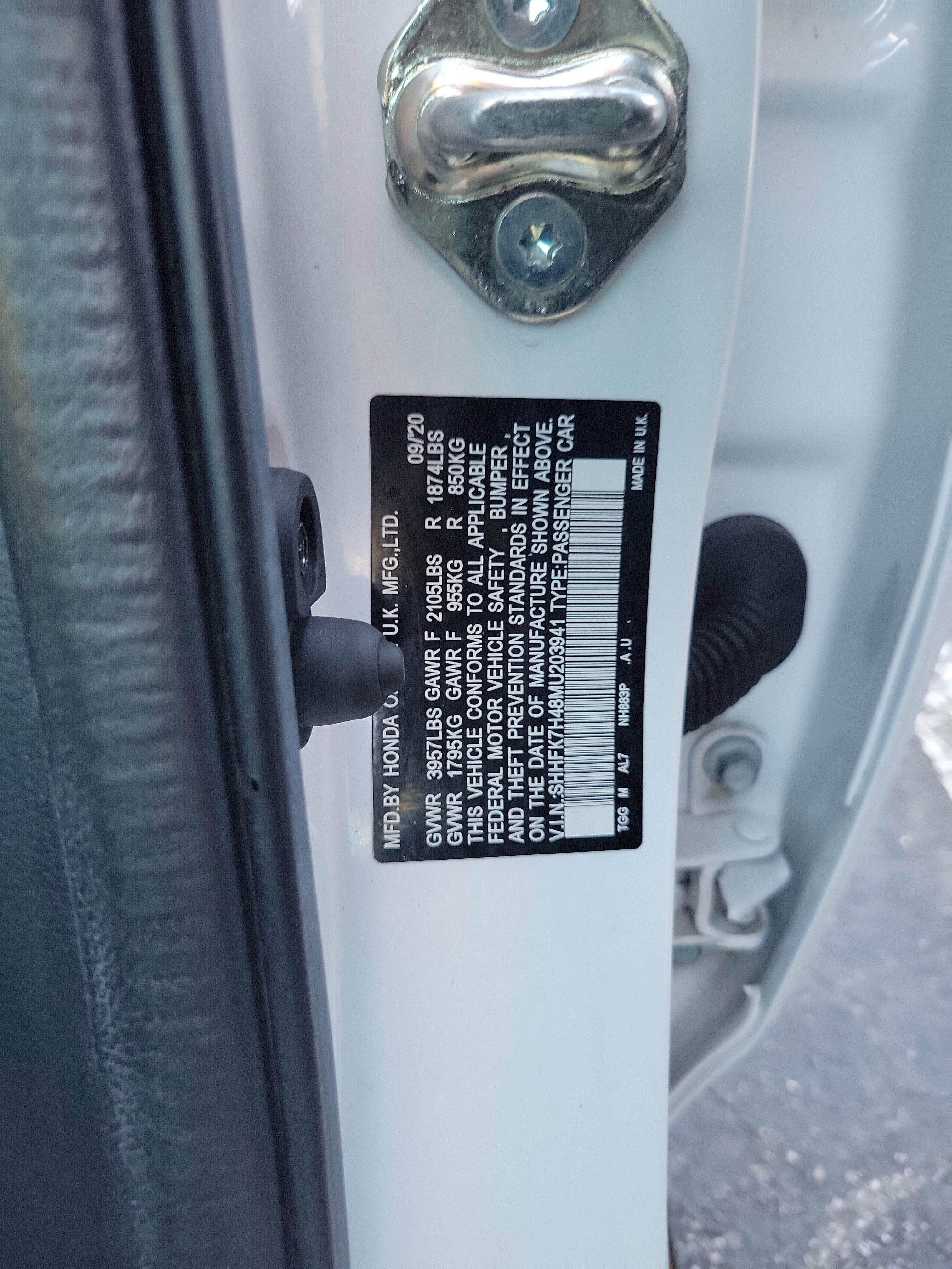 2021 Honda Civic Hatchback Sport