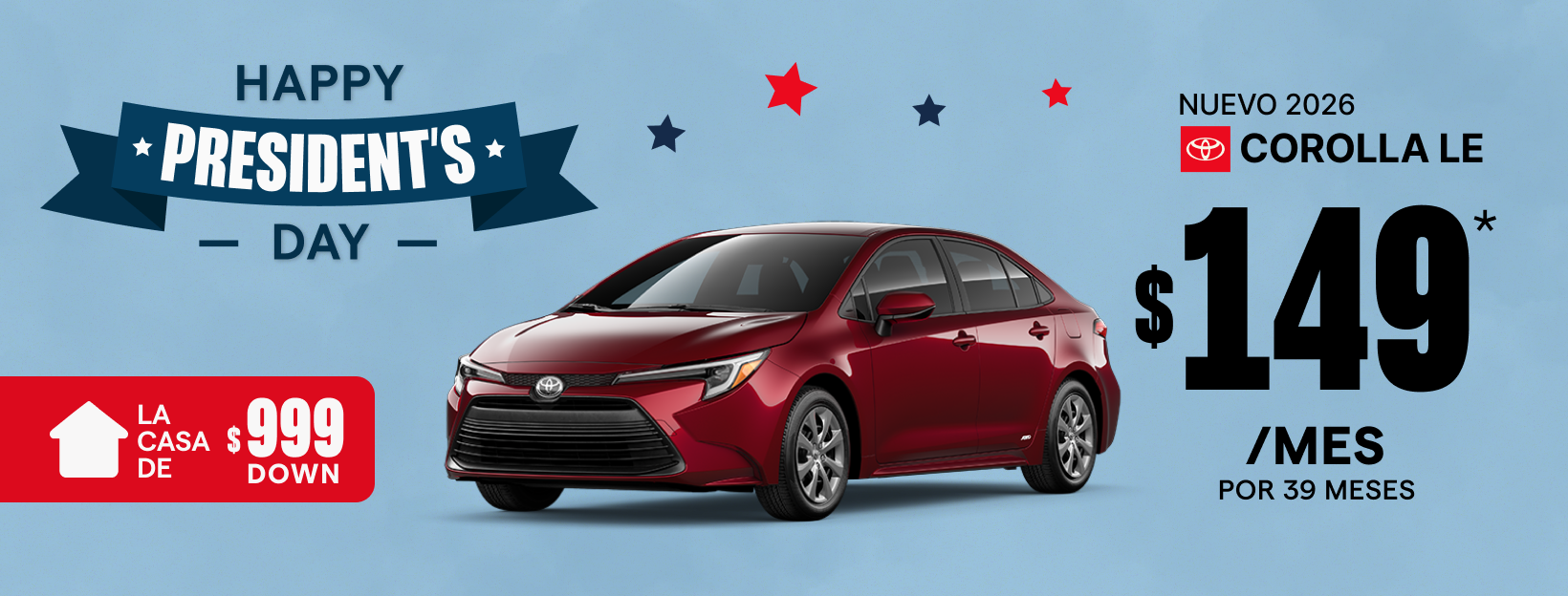 Nuevo 2026 - Corolla LE