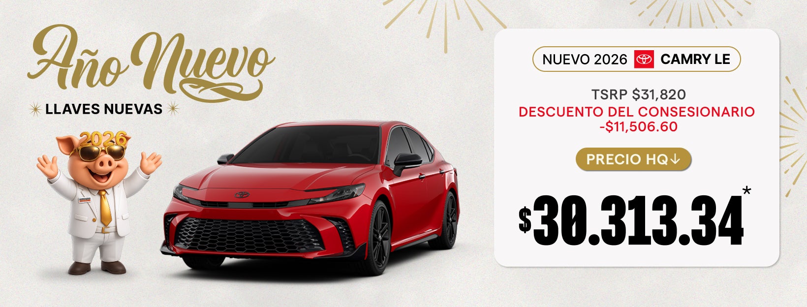 Año Nuevo - Nuevo Camry LE 2026
