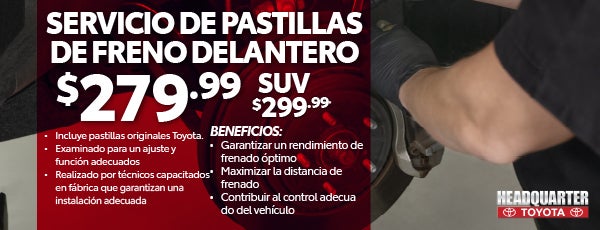 Servicio de Cambio de Pastillas de Freno Delanteras