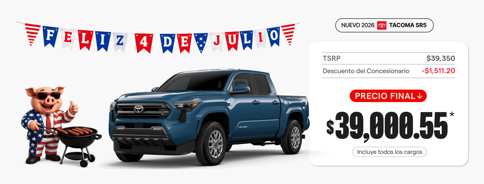 Nuevo 2026 Toyota Tacoma SR5