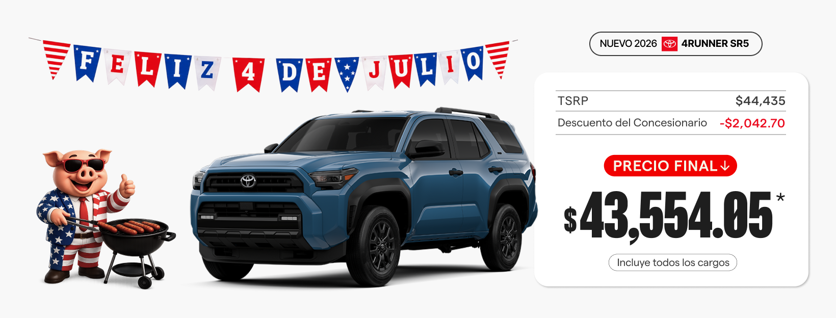 Nuevo 2026 Toyota 4Runner SR5