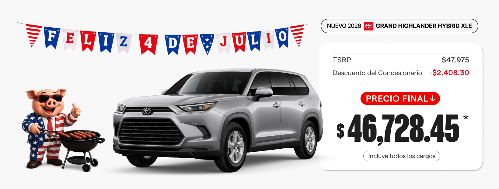 Nuevo 2026 Toyota Grand Highlander Hybrid XLE