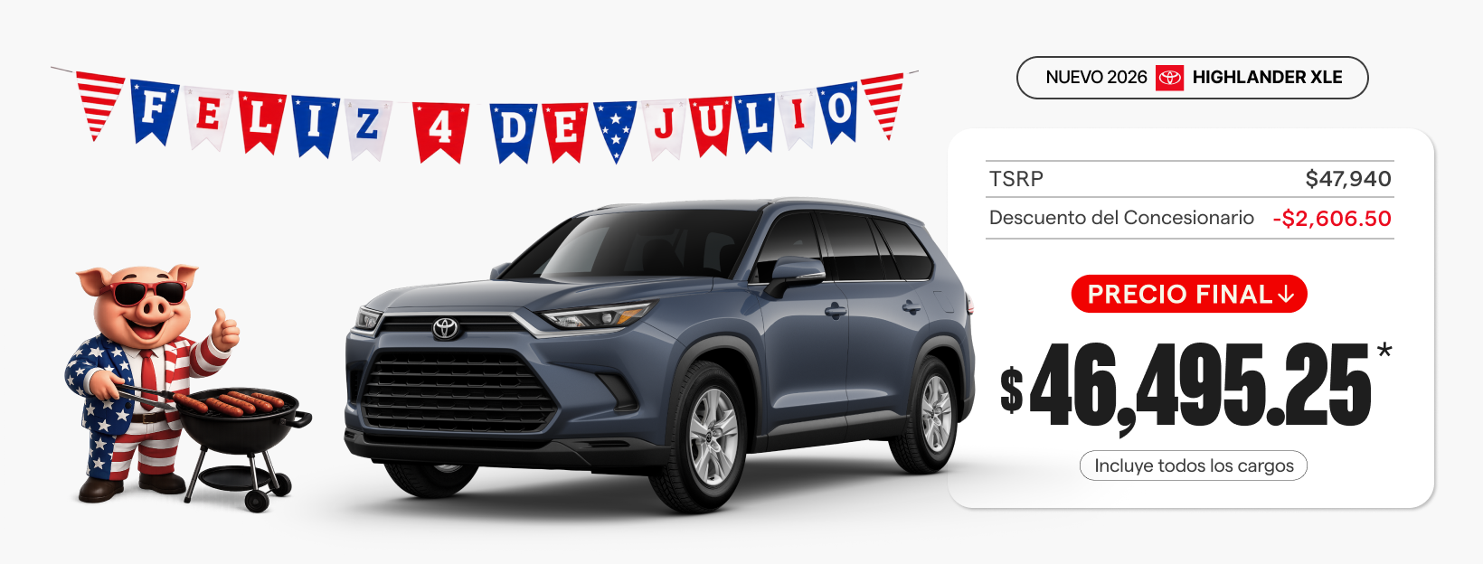 Nuevo 2026 Toyota Highlander XLE