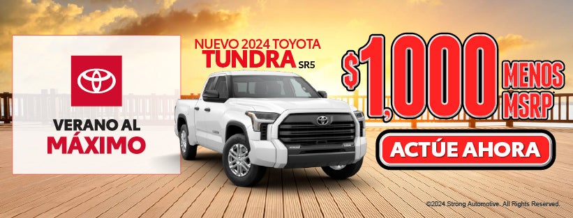 Nuevo 2024 Toyota Tundra SR5 $1,000 Menos MSRP*