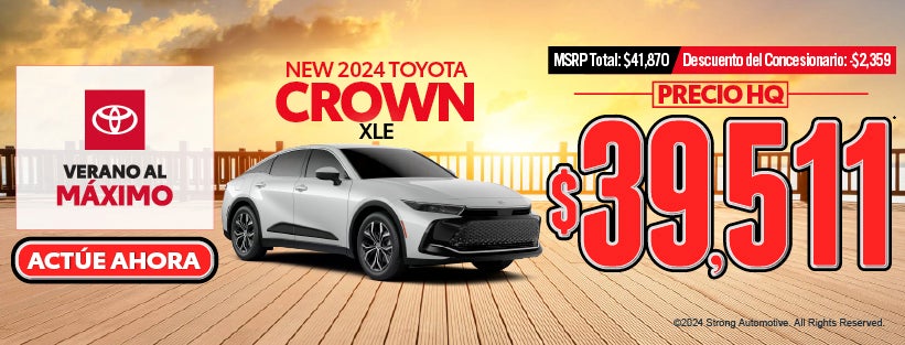 Nuevo 2024 Toyota Crown XLE Precio HQ: $39,511*