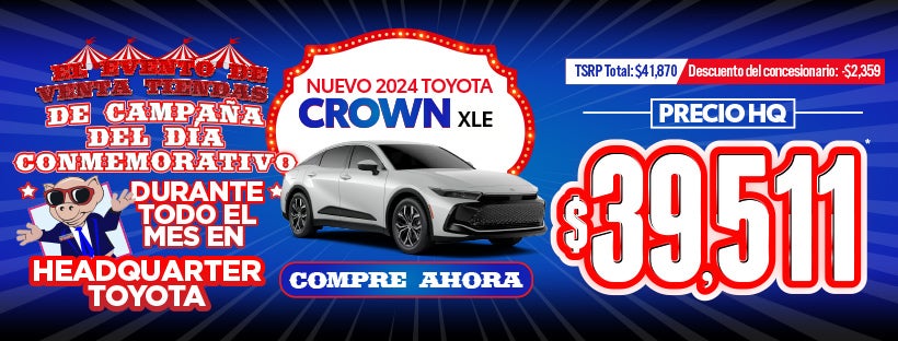 Nuevo Toyota Crown XLE 2024 PRECIO HQ $39,511*